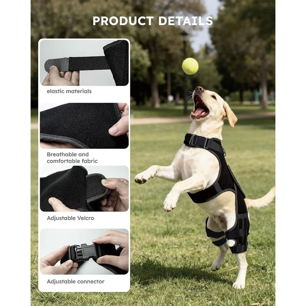 Dog Knee Brace for Torn ACL/CCL Hind Leg, Adjustable Hip Brace-Hip Dysplasia Lg